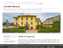 Tablet Screenshot of hotellaquercia.com